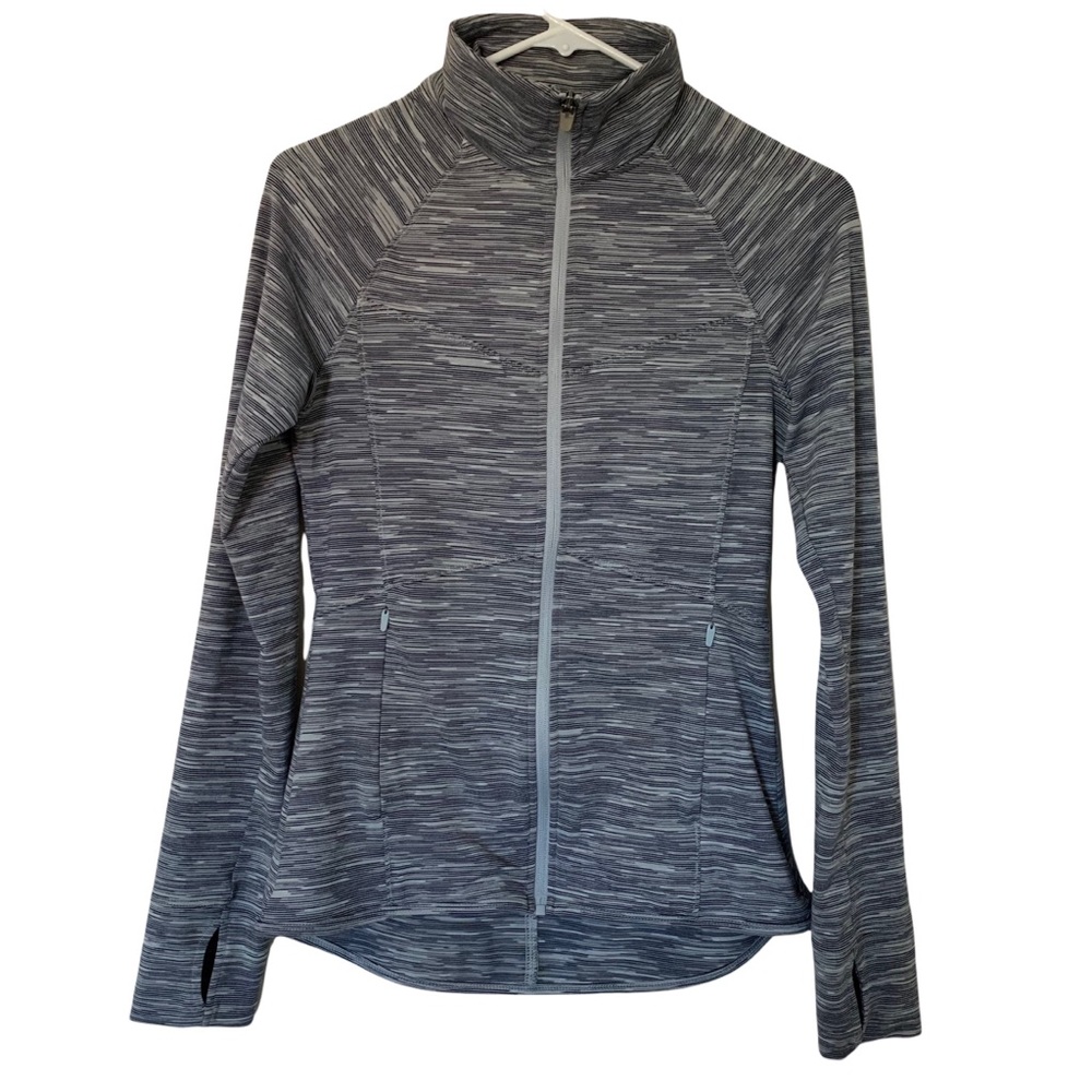 Champion gray long sleeve full zip workout jacket Size XS